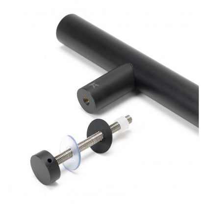 Matt Black SS (304) 100mm Bolt Fixings for T Bar (2)