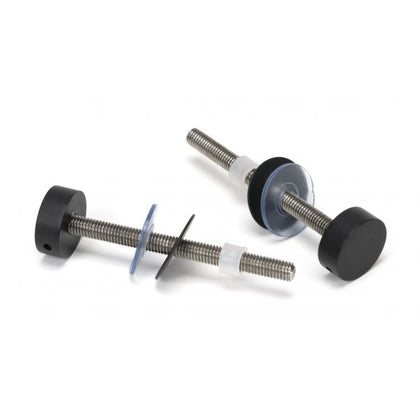 Matt Black SS (304) 100mm Bolt Fixings for T Bar (2)