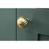 Polished Brass Spiral Cabinet Knob - Small