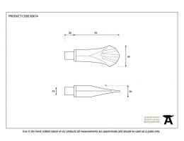 Beeswax Shell Curtain Finial (pair)