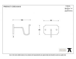 Beeswax Mounting Bracket (pair)