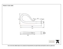 Beeswax Shepherds Crook Curtain Finial (pair)