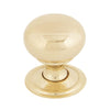 Polished Brass Mushroom Cabinet Knob 32mm