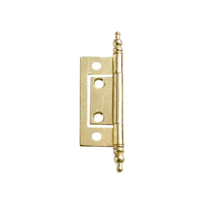 BKS Finial Flush hinge 50mm Electro Brass