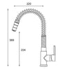 Single Lever Sprung Swan Neck Pull Out Spray