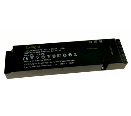 Twilight 12V LED Driver 60W