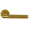 Alexander and Wilks Spitfire Reeded Lever on Round Rose - Pair