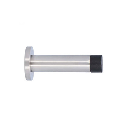 Alexander and Wilks Stainless Steel Wall Mounted Cylinder Door Stop with Rose