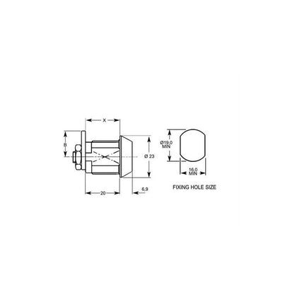 2105 / 2106 CAMLOCK 20MM