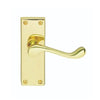 Carlisle Brass Contract Victorian Scroll Door Handle on Backplate - Pair