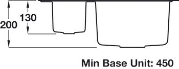 RM PAR3115DG/ Paragon Igneous 1.5B Sink Grey