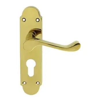 Carlisle Brass Oakley Door Handle on Backplate - Pair
