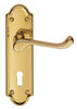 Carlisle Brass Ashtead Door Handle on Backplate - Pair