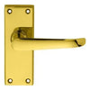 Carlisle Brass Victorian Ascot Door Handle on Backplate - Pair