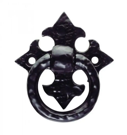 Ring Pull On Gothic Cross Backplate - Black Antique - 42mm
