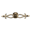 Heritage Brass Oval Cabinet Knob with Backplate