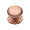 Heritage Brass Cabinet Knob Round Design with Base