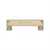 Heritage Brass Cabinet Pull Pyramid Design