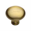 Heritage Brass Cabinet Knob Mushroom Design