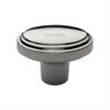 Heritage Brass Cabinet Knob Stepped Oval Design