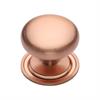 Heritage Brass Cabinet Knob Round Design with Base