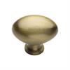 Heritage Brass Cabinet Knob Oval Design