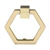 Heritage Brass Cabinet Drop Pull Hexagon Design