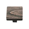 Heritage Brass Cabinet Knob Square Pine Design