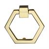 Heritage Brass Cabinet Drop Pull Hexagon Design