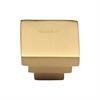 Heritage Brass Cabinet Knob Square Stepped Design