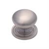 Heritage Brass Cabinet Knob Round Design with Base