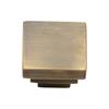 Heritage Brass Cabinet Knob Square Stepped Design