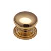 Heritage Brass Cabinet Knob Round Design with Base