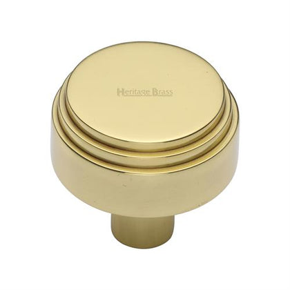 Heritage Brass Cabinet Knob Round Deco Design