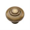 Heritage Brass Cabinet Knob Round Bead Design