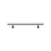 Heritage Brass Cabinet Pull Square Design with Footings