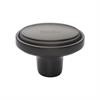 Heritage Brass Cabinet Knob Stepped Oval Design