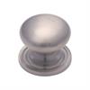 Heritage Brass Cabinet Knob Round Design with Base