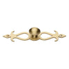 Heritage Brass Oval Cabinet Knob with Backplate