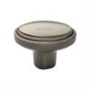 Heritage Brass Cabinet Knob Stepped Oval Design