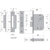 IMPERIAL G5000 5 LEVER MORTICE SASHLOCK TO SUIT AMDEGA CONSERVATORY DOOR