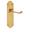 Carlisle Brass Victorian Shaped Scroll Door Handle on Backplate - Pair