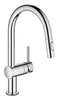 Tap, Electronic Single Lever Mixer, Pull Out Spray, C-Spout, Grohe Minta Touch