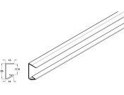Shelf Strengthener 4.1m Alu Slv Ano