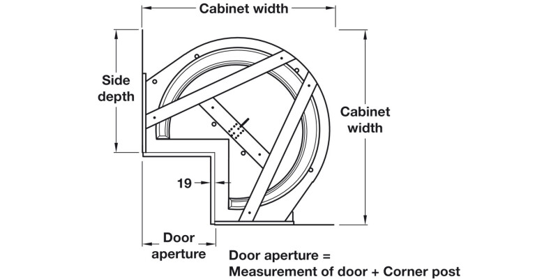 Mondo90D Carousel 335mm Door ProArc Grey