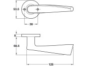 HL09 Lvr Set D53.5mm Std KW 304 SSS