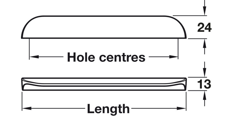 Nick Pull Hdl Alu Brush Brass 32mm cc