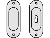 Flush Pull Hdl 127x45x9mm SSS