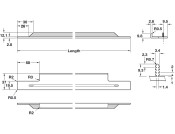 Portobello Profile Hdl Alu SS Eff 148mm