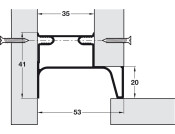 Gola E Vert End Profile 2.4m Alu Black